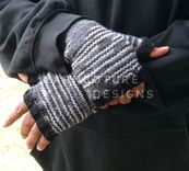 Shades Of Gray / Fingerless Gloves For Men 2 small