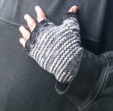Shades Of Gray / Fingerless Gloves For Men 4 small