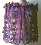 The Victorian Lace Capelet / In Eggplant / Larger Sized / Easy Care 2 small