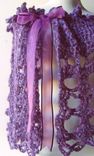 The Victorian Lace Capelet / In Eggplant / Larger Sized / Easy Care 4 small