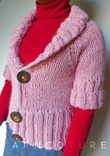 The Jacket Shrug - Luxurious Baby Alpaca - In Peony Pink / Fall Winter Fashion 2 small
