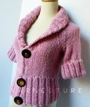 The Jacket Shrug - Luxurious Baby Alpaca - In Peony Pink / Fall Winter Fashion 1 small