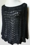 The Scallops And Lace Poncho / Capelet - In Black 1 small