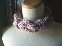 The Amazing Chunky Skinny Scarf - In Dusty Muave 2 small