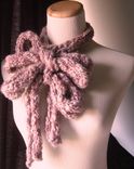 The Amazing Chunky Skinny Scarf - In Dusty Muave 4 small