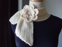Vintage Inspired Ascot Necktie In Ivory Pearl 1 small