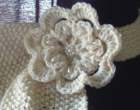 Vintage Inspired Ascot Necktie In Ivory Pearl 2 small