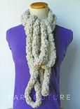 The Infinity Loop Scarf / High Fashion Chain Cowl / Fall - Winter Fashion 4 small