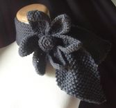 The Lotus - Vintage Inspired Ascot Necktie - Gothic Gray 1 small