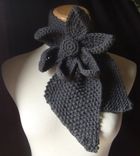The Lotus - Vintage Inspired Ascot Necktie - Gothic Gray 4 small
