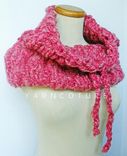 The Buknuk Drawstring Cowl - Fall Winter Fashion - Urban Gear - Raspberry Pink 1 small
