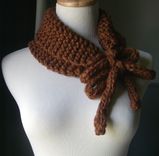 The Choclee - Knit Cowl/Neckwarmer - Soft And Snuggly In Chocolate Brown 1 small