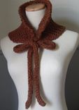 The Choclee - Knit Cowl/Neckwarmer - Soft And Snuggly In Chocolate Brown 2 small