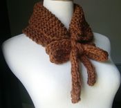 The Choclee - Knit Cowl/Neckwarmer - Soft And Snuggly In Chocolate Brown 3 small