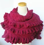 The Extreme Ruffles Shawl - Luxury Wrap / You Choose The Color 3 small