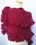 The Extreme Ruffles Shawl - Luxury Wrap / You Choose The Color 4 small