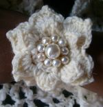 The Fabulous Scarf - Wedding Wrap With Pearl Accents 2 small