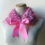 Tickled Pink - Soft And Cuddly Neckwarmer / Cowl Ooak 2 small