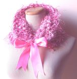 Tickled Pink - Soft And Cuddly Neckwarmer / Cowl Ooak 3 small