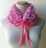 Tickled Pink - Soft And Cuddly Neckwarmer / Cowl Ooak 4 small