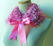 Tickled Pink - Soft And Cuddly Neckwarmer / Cowl Ooak 5 small