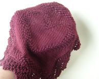 Luxury Knit Hand Towel / Spa Wash Cloth - Heart Design 4 small