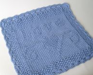 Luxury Knit Hand Towel - Love Embossed Design 5 small
