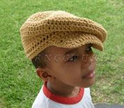 Cool Cotton Newsboy Hat/Unisex Tan Beige Color 2 small