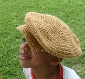 Cool Cotton Newsboy Hat/Unisex Tan Beige Color 4 small