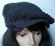 The Knit Newsie / Jeff Cap - Unisex In Gothic Gray 5 small
