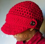 The Incognito Brimmed Beanie - You Choose The Color - Brimmed Hat, Newsboy Hat 3 small