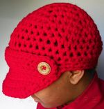The Incognito Brimmed Beanie - You Choose The Color - Brimmed Hat, Newsboy Hat 4 small