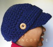 The Incognito Brimmed Beanie - You Choose The Color - Brimmed Hat, Newsboy Hat 5 small