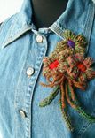 The Wonderland Brooch - Fiber Art Pin 4 small