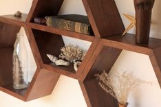 Modern Shelving - Hexagon Arrangements 3 small