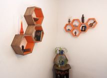 Modern Shelving - Hexagon Arrangements 2 small