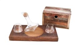 Tad Twosome Decanter And Wine Glass Set 4 small