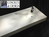 Concrete Guitar Shaped Sink 5 small