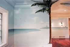 Desert Island Tropical Beach Mural By Visionary Mural Co. 2 small