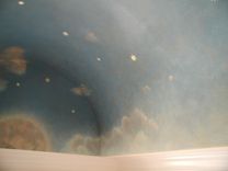 Sky Mural With Gold Leaf Stars By Visionary Mural Co. 3 small