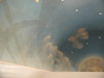 Sky Mural With Gold Leaf Stars By Visionary Mural Co. 5 small