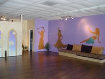 Dance Studio Mural With 3d Decorations And Metallic Silhouettes By Visionary Mural Co. 1 small