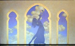 Dance Studio Mural With 3d Decorations And Metallic Silhouettes By Visionary Mural Co. 4 small