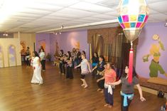 Dance Studio Mural With 3d Decorations And Metallic Silhouettes By Visionary Mural Co. 6 small