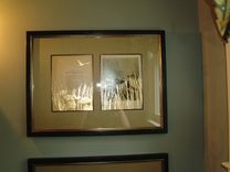 Gray Sky Mural On Canvas With Gold Leaf Accents 4 small