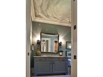 Gray Sky Mural On Canvas With Gold Leaf Accents 2 small
