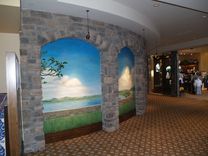 Italian Golf Course Mural In Florida By Visionary Mural Co. 1 small