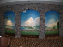 Italian Golf Course Mural In Florida By Visionary Mural Co. 2 small