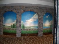Italian Golf Course Mural In Florida By Visionary Mural Co. 3 small