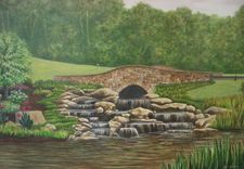Golf Course Mural On Canvas By Visionary Mural Co. 5 small